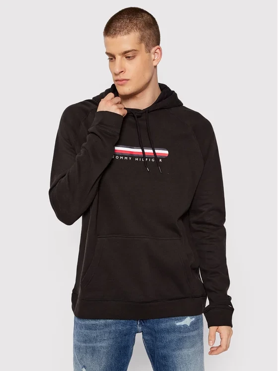 Tommy Hilfiger - pánska mikina UM0UM02385  BDS farba čierna