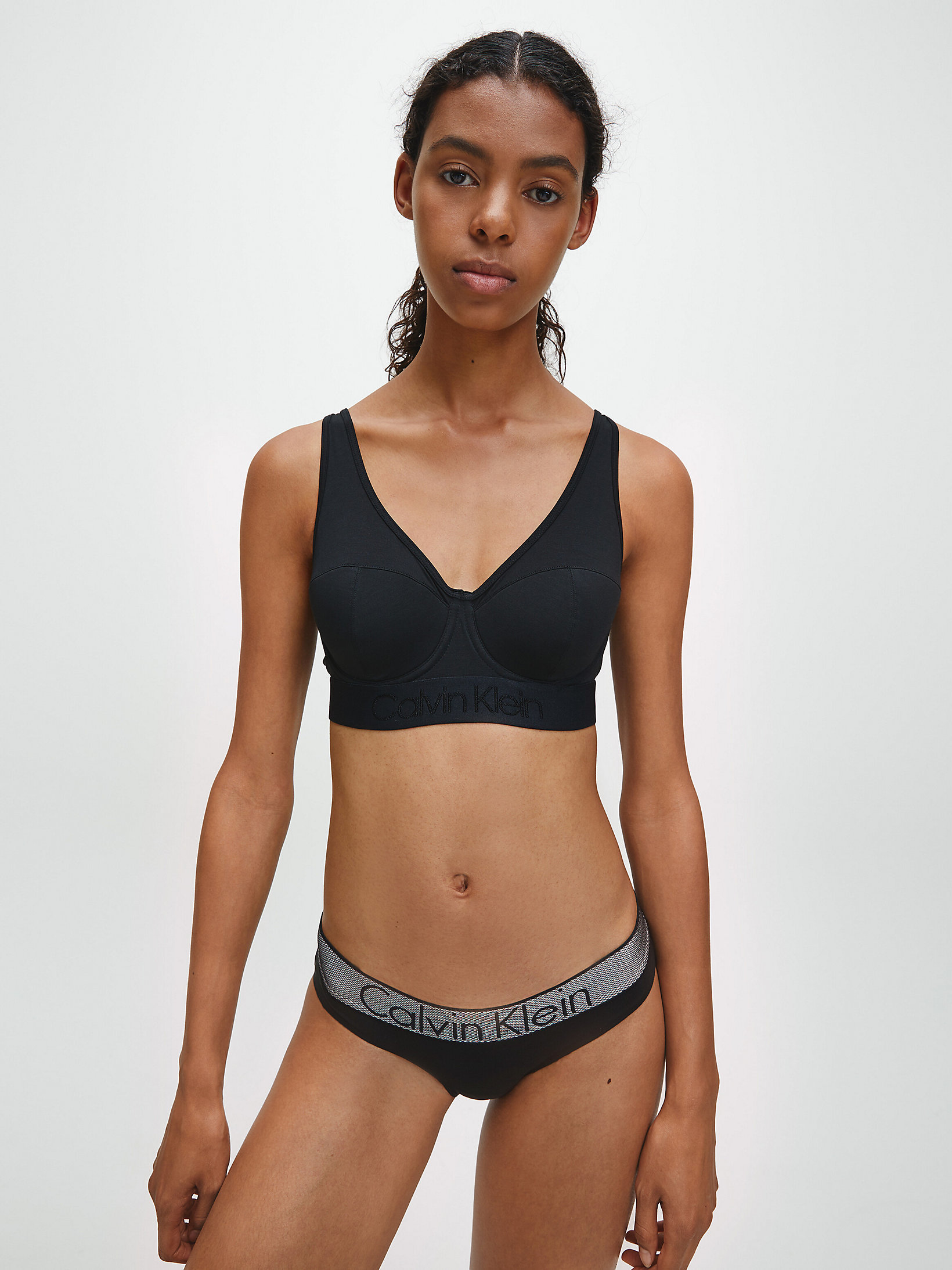 CALVIN KLEIN čierne nohavičky bikiny QF4055E-001