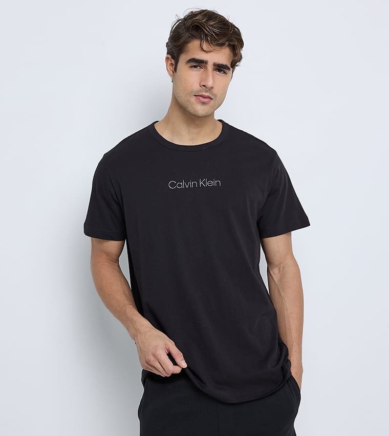 CALVIN KLEIN  pánske tričko NM2748 UBI farba čierna