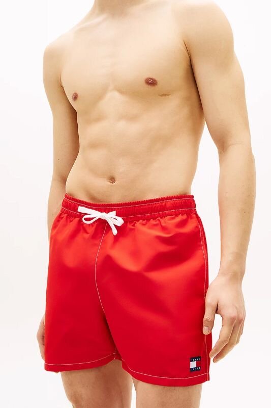TOMMY JEANS pánske plavky UMOUM03852 XNL farba červená