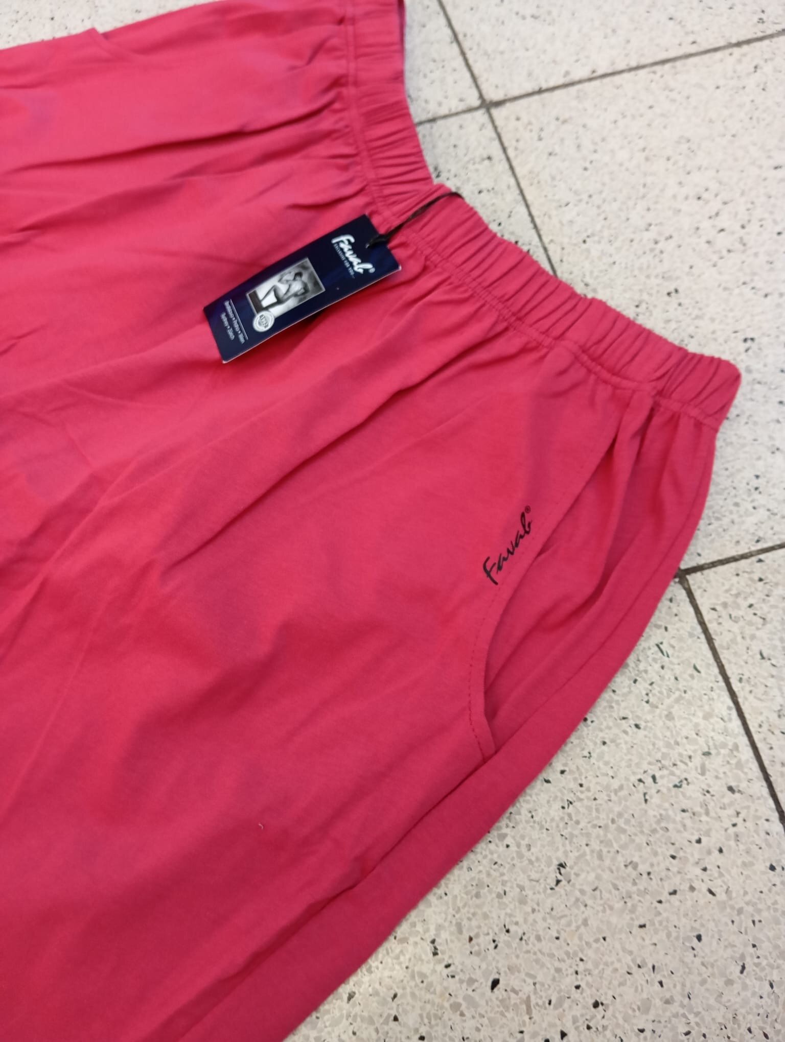 FAVAB pánske kraťasy farba bordo