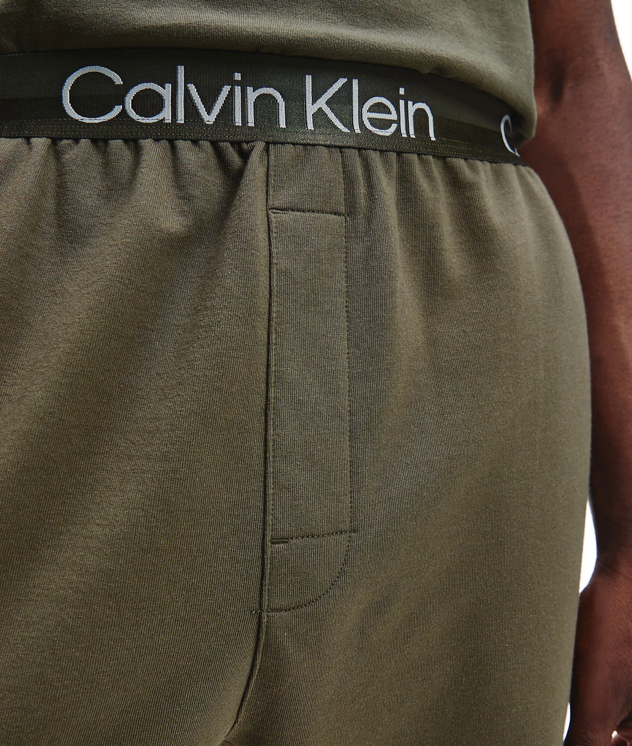 CALVIN KLEIN teplákové nohavice NM 2175E  RBN farba zelená