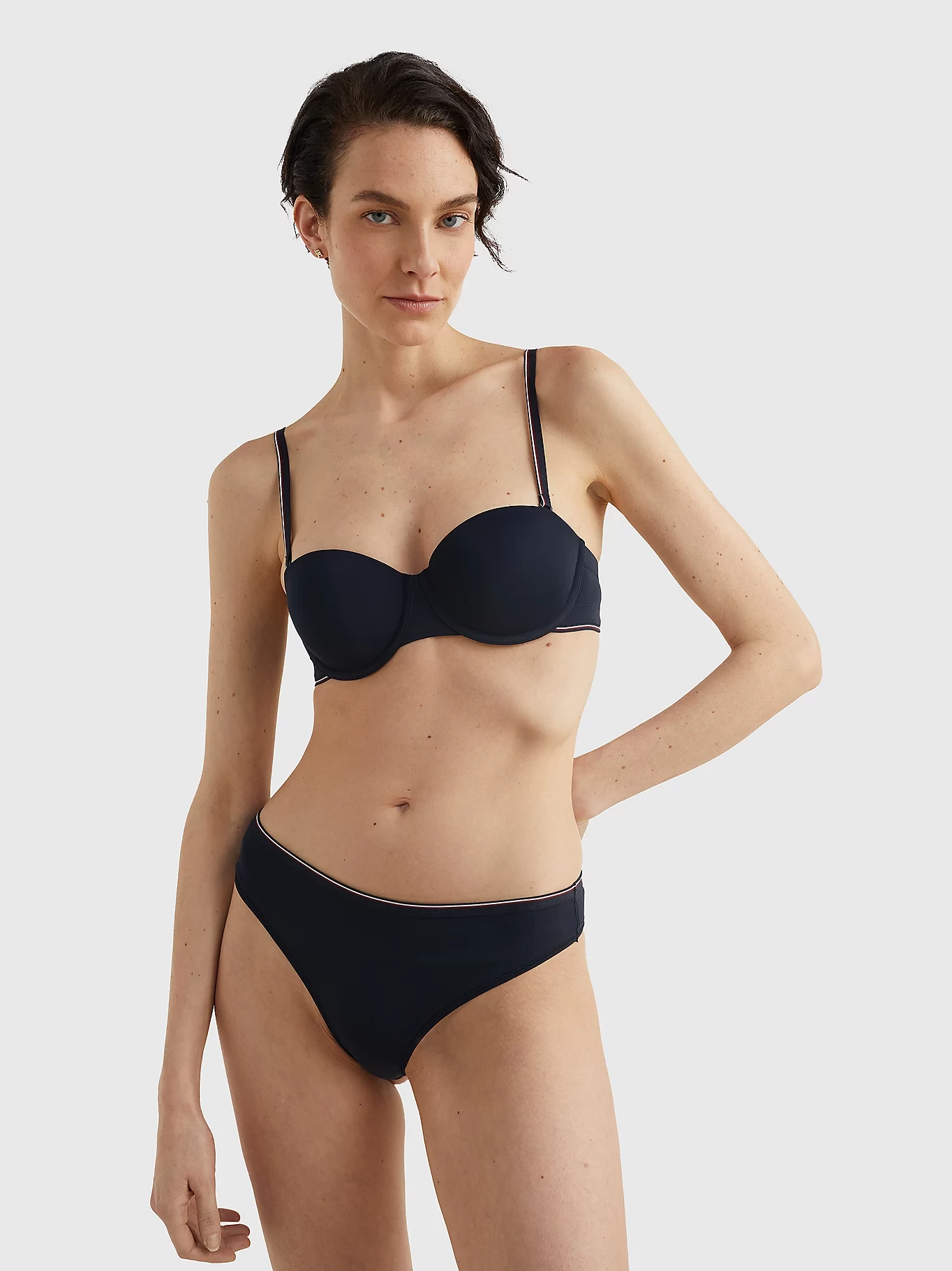 TOMMY HILFIGER podprsenka UWOUW04231 DW5  farba tmavomodrá