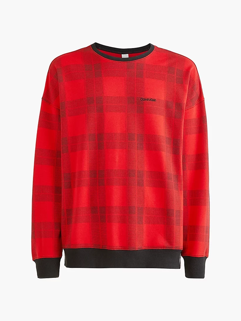 CALVIN KLEIN -pánska mikina NM2379E 5VN farba červena