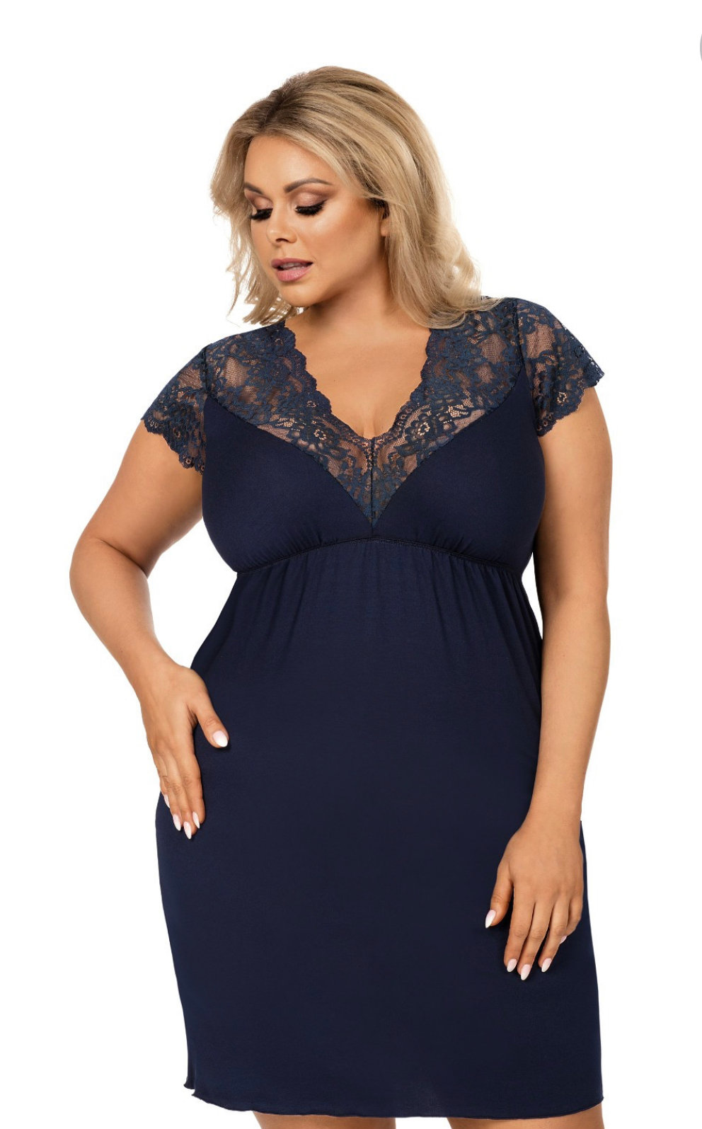 DONNA nočná košielka TESS PLUS farba modrá