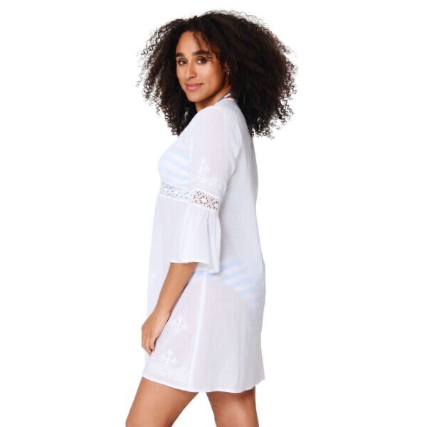 LINGA DORE plážova tunika 8236 farba biela