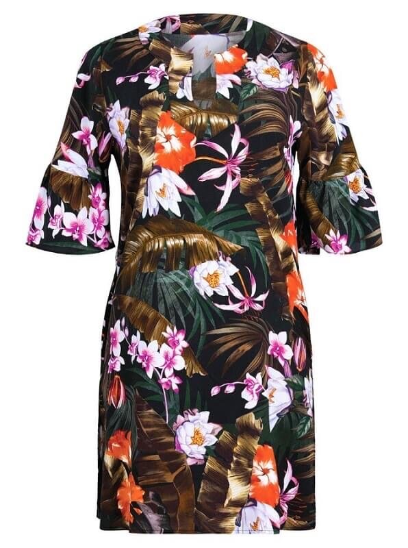 ANITA plážova tunika M6 8111 848 farba olivová