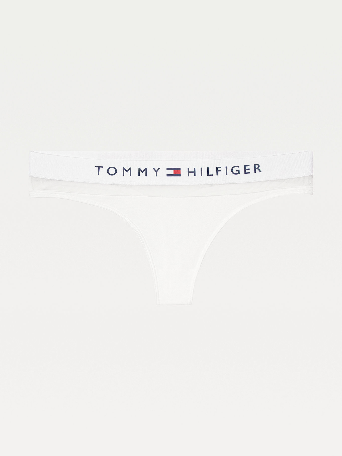 TOMMY HILFIGER tanga nohavičky UWOUW00064-100 biela