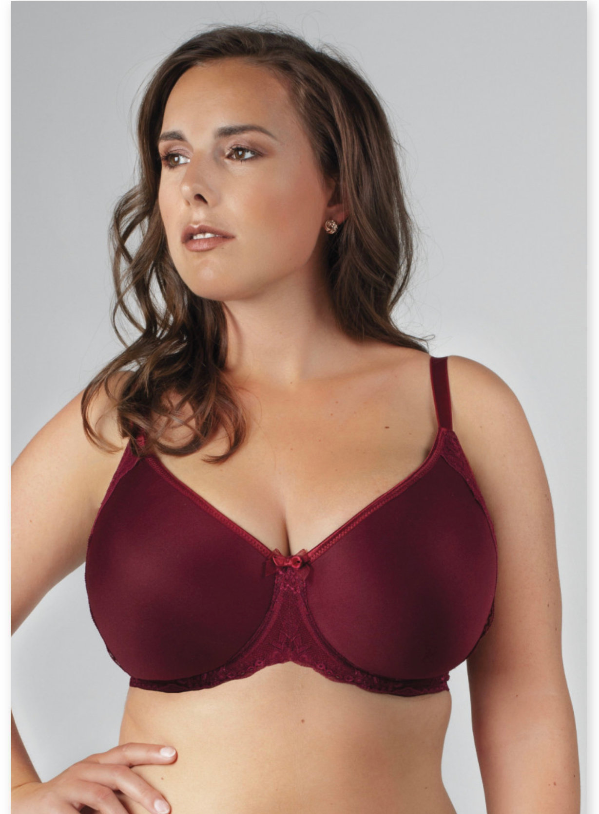 TRIOLA podprsenka 28795 farba bordo