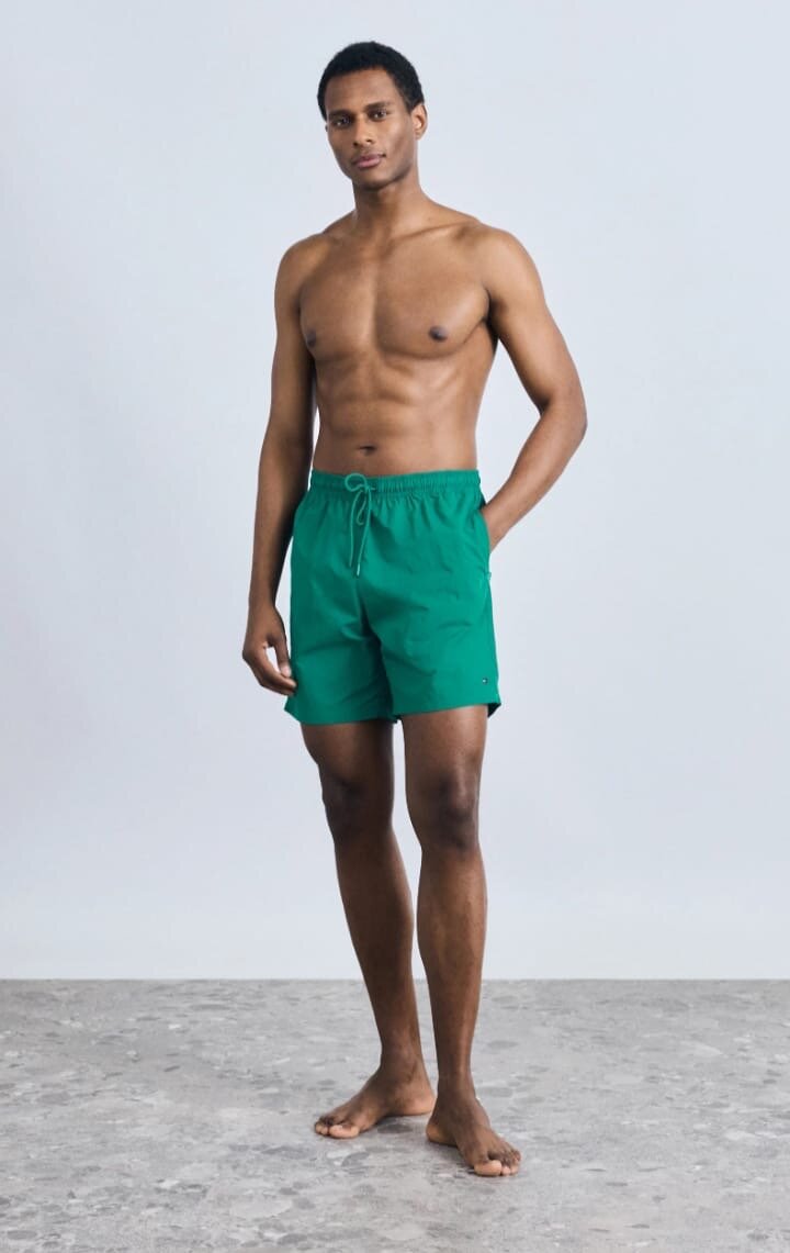 TOMMY HILFIGER -  pánske plavky UMOUM03309 LT2 farba zelena