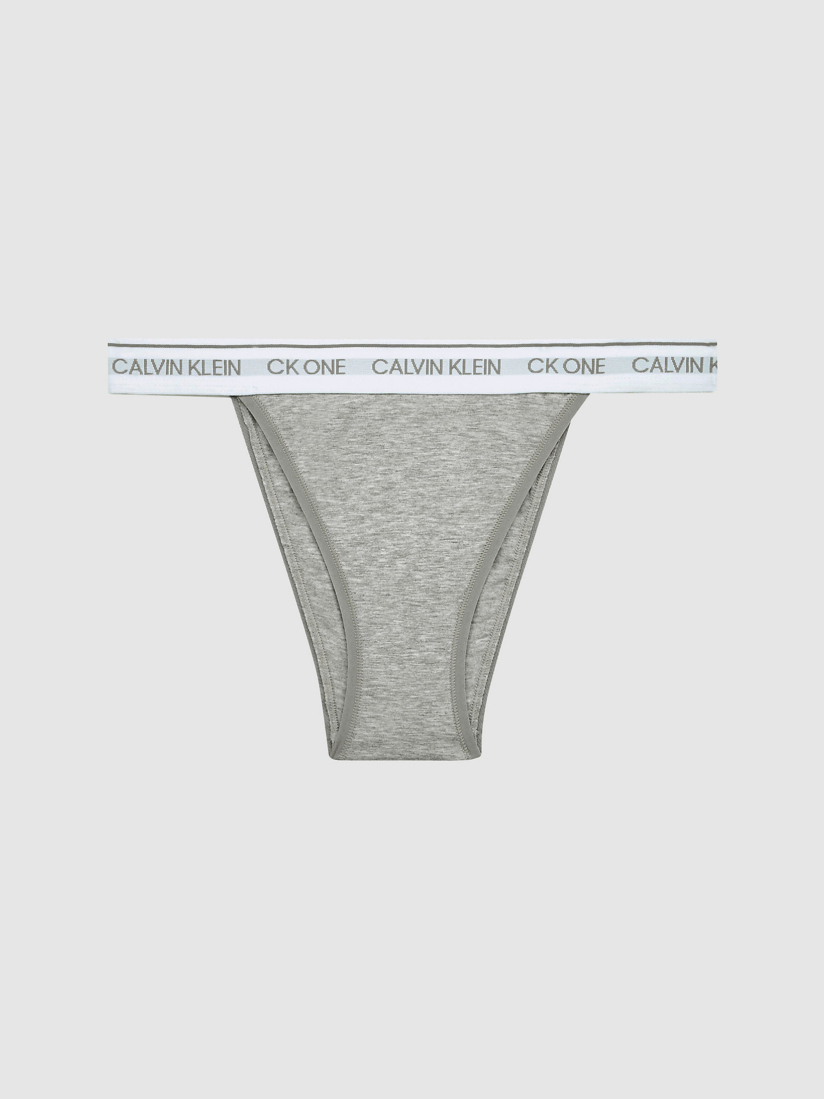 CK ONE CALVIN KLEIN brazilkové nohavičky  QF5834E 020 farba sivá