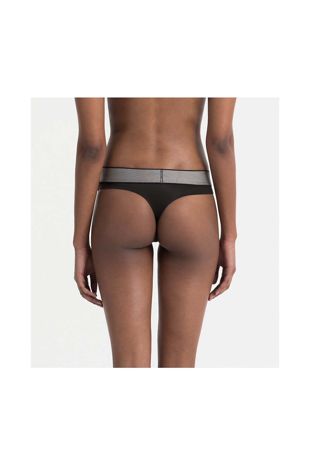 CALVIN KLEIN čierne tanga QF4054E