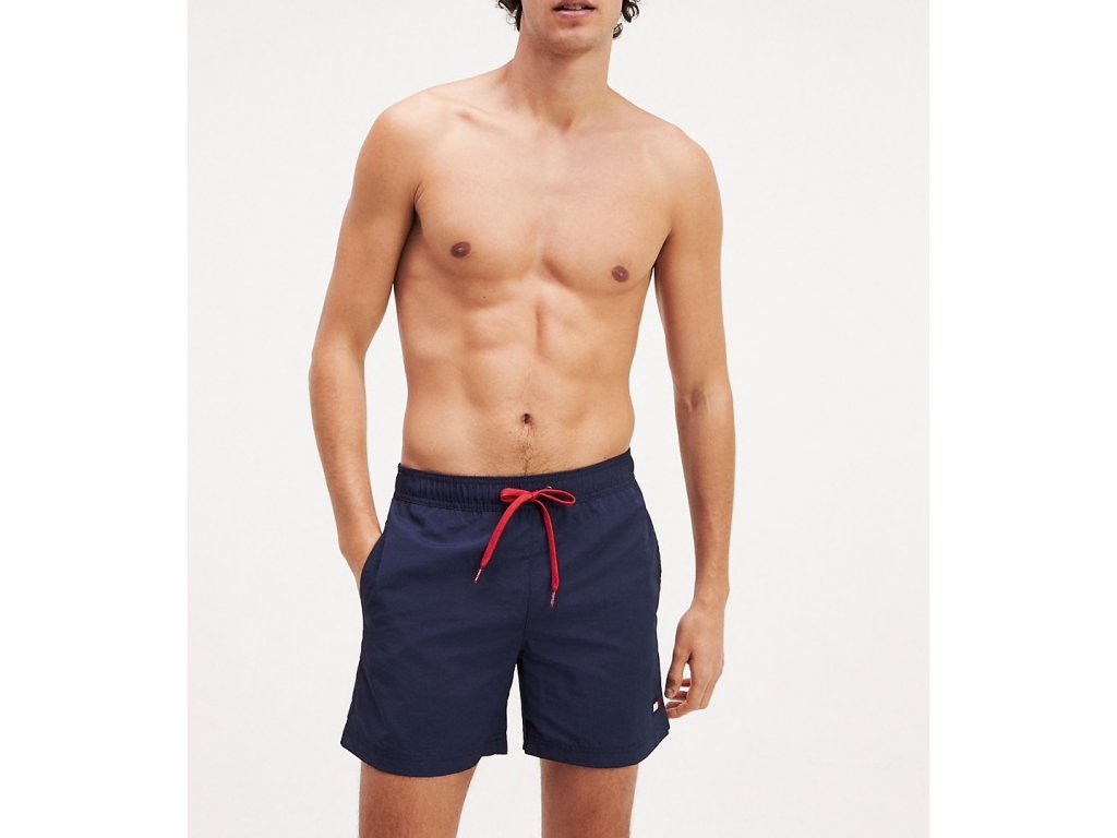 TOMMY HILFIGER - pánske  plavky UMOUM01080 modrá