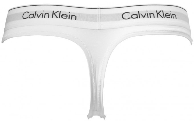 CALVIN KLEIN tanga nohavičky F3786E biele