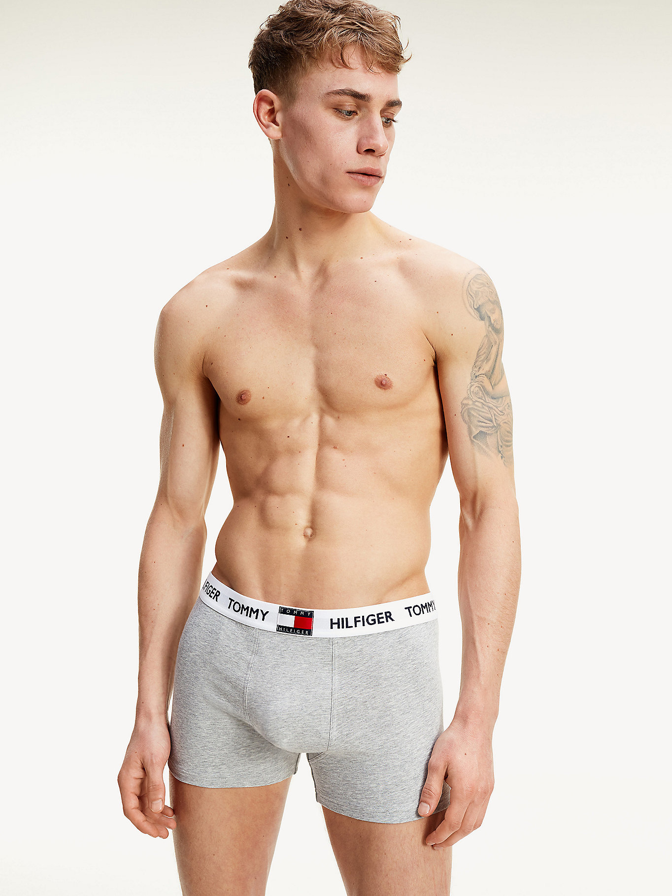 Tommy Hilfiger - pánske boxerky UM0UM01810  P01 farba sivá