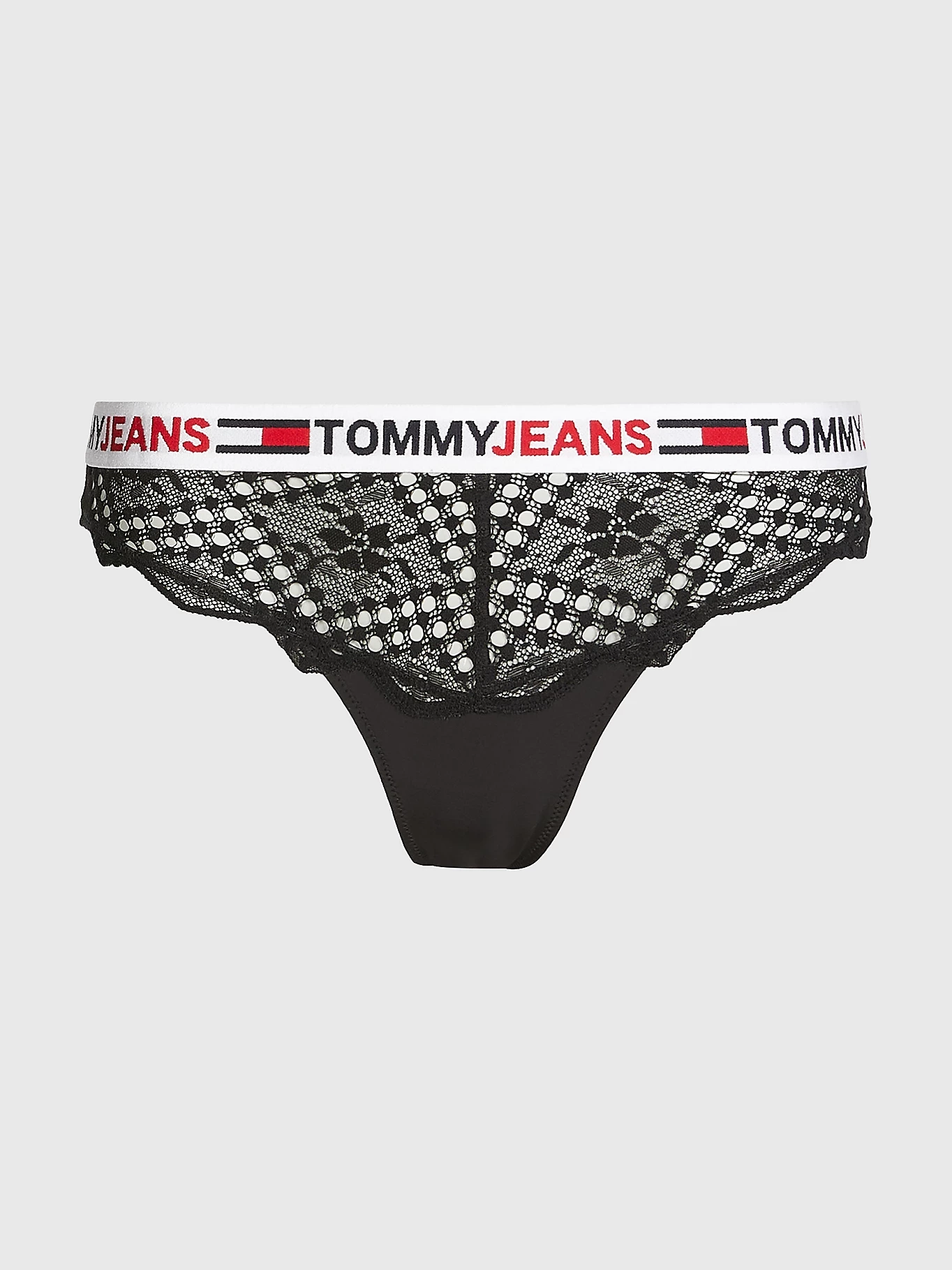 TOMMY HILFIGER brazilkové nohavičky UWOUW04026 BDS farba čierna