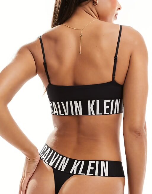 CALVIN KLEIN tanga QF8597 UB1 farba čierna