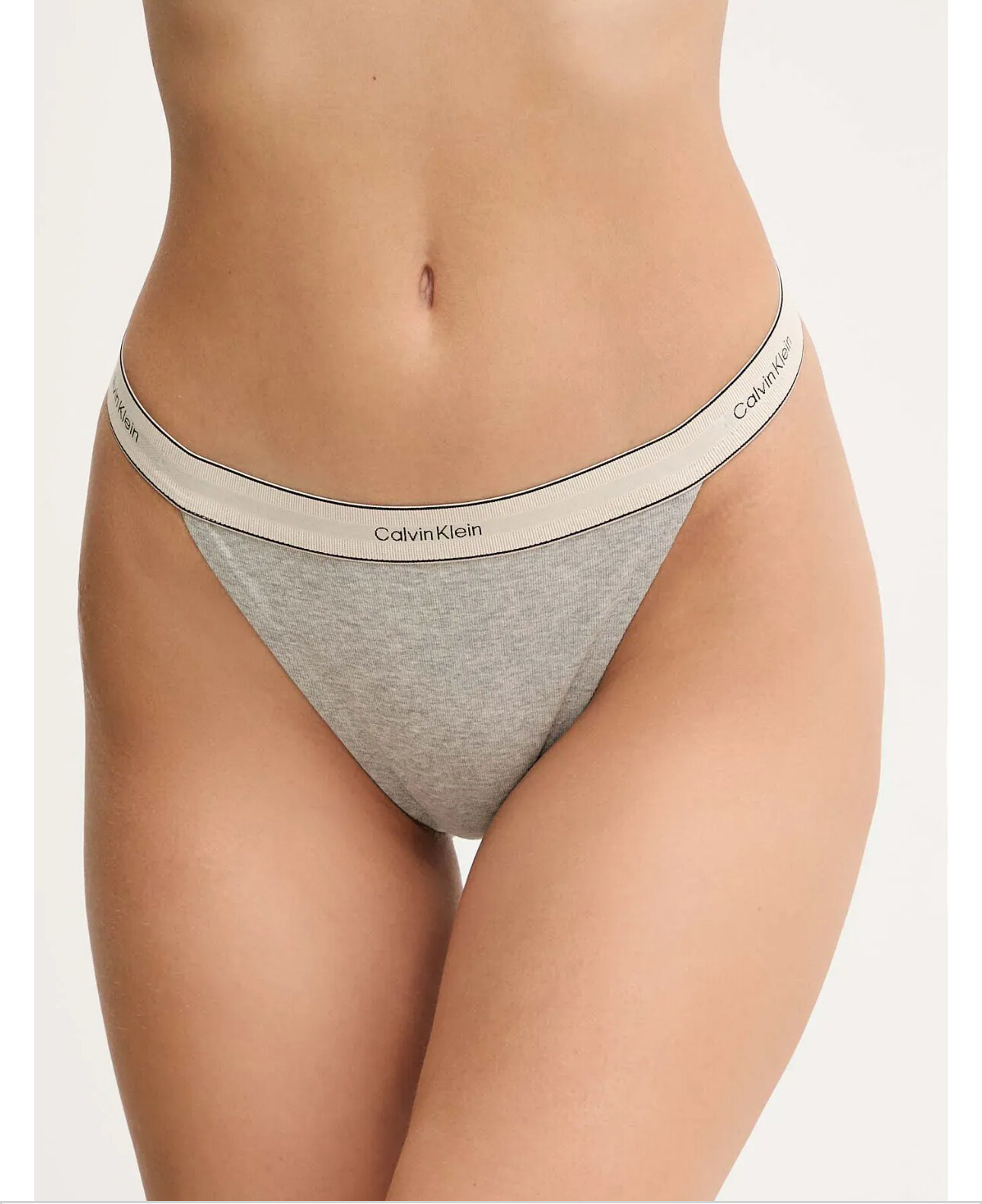 CALVIN KLEIN tanga QF8370 P7A farba sivá