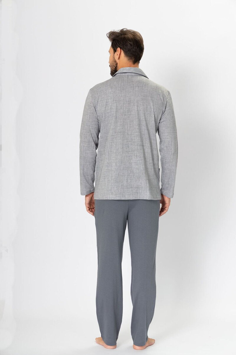 HOTBERG pánske pyžamo AMBROZY 196 farba sivá
