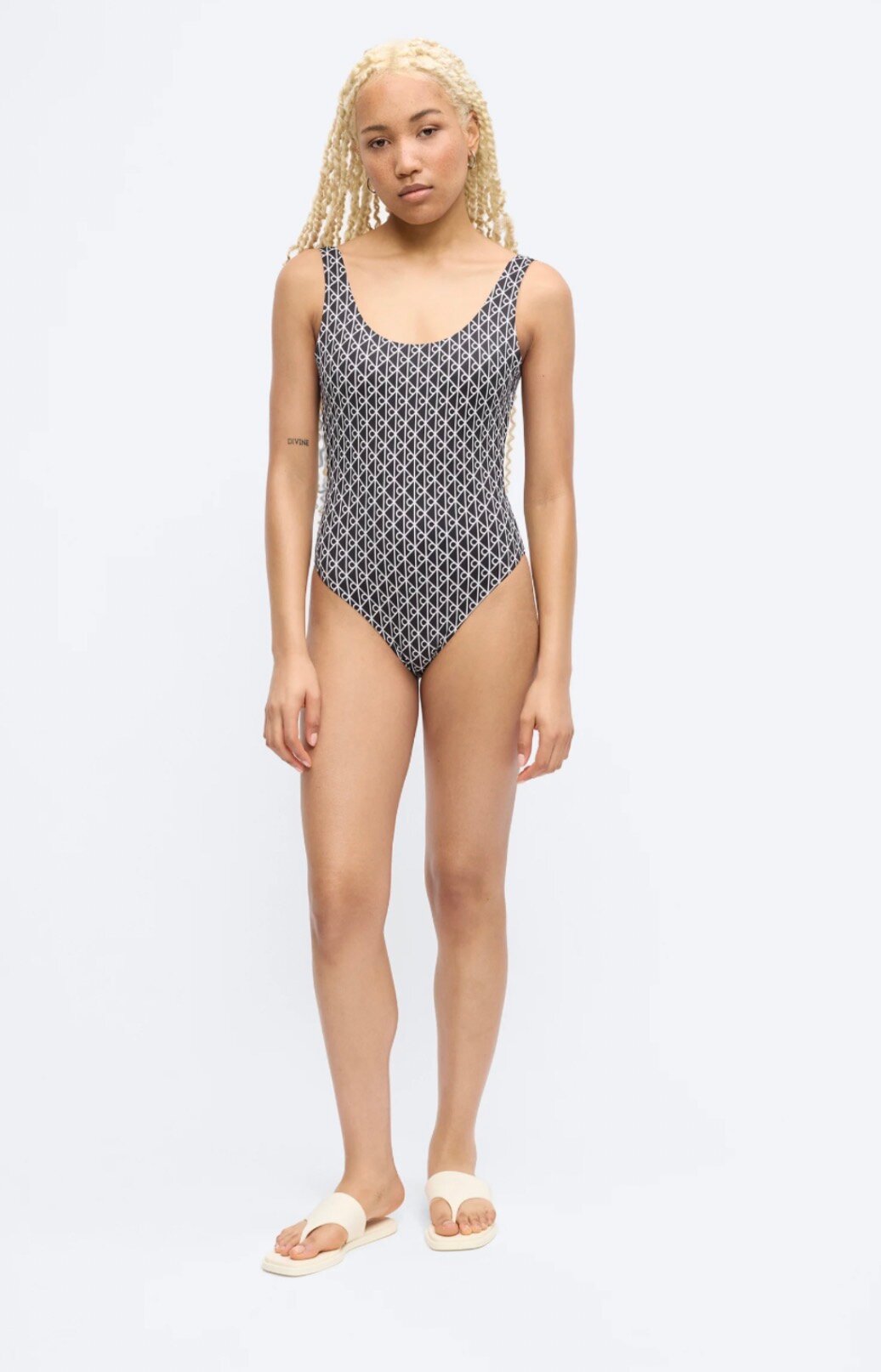 CALVIN KLEIN dámske plavky Q61205 32N farba čierna