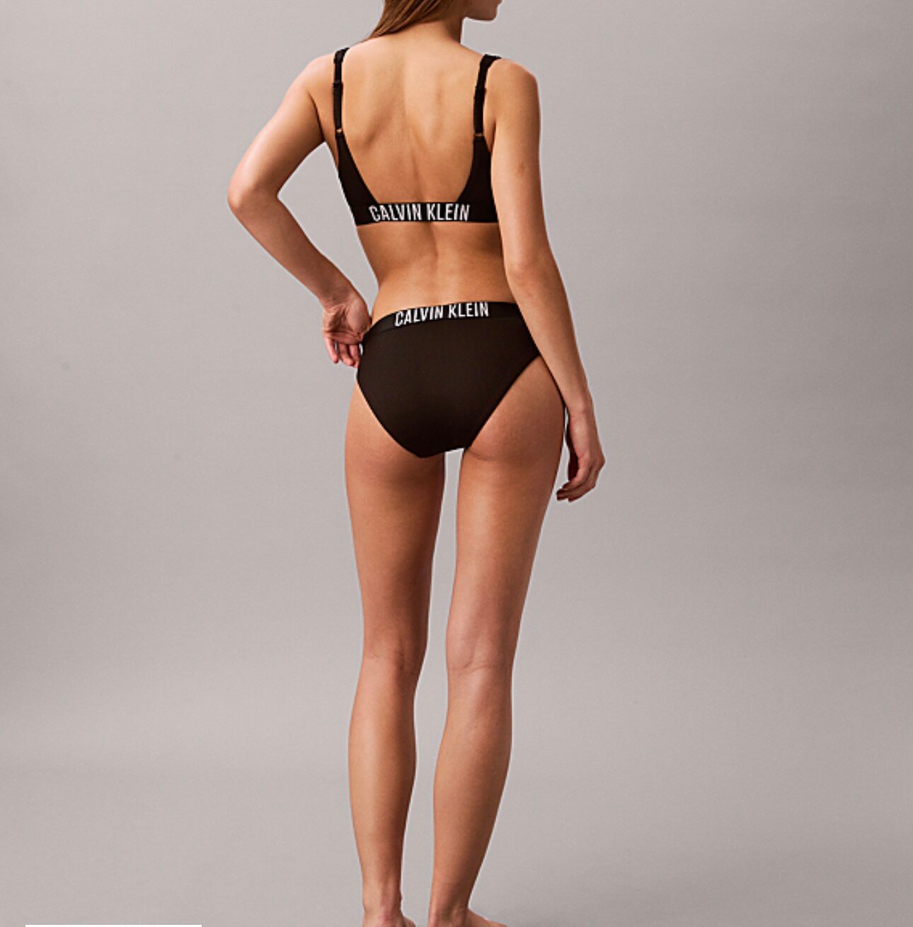 CALVIN KLEIN vrchný diel plavky LV00Q61211 UB1 farba čierna