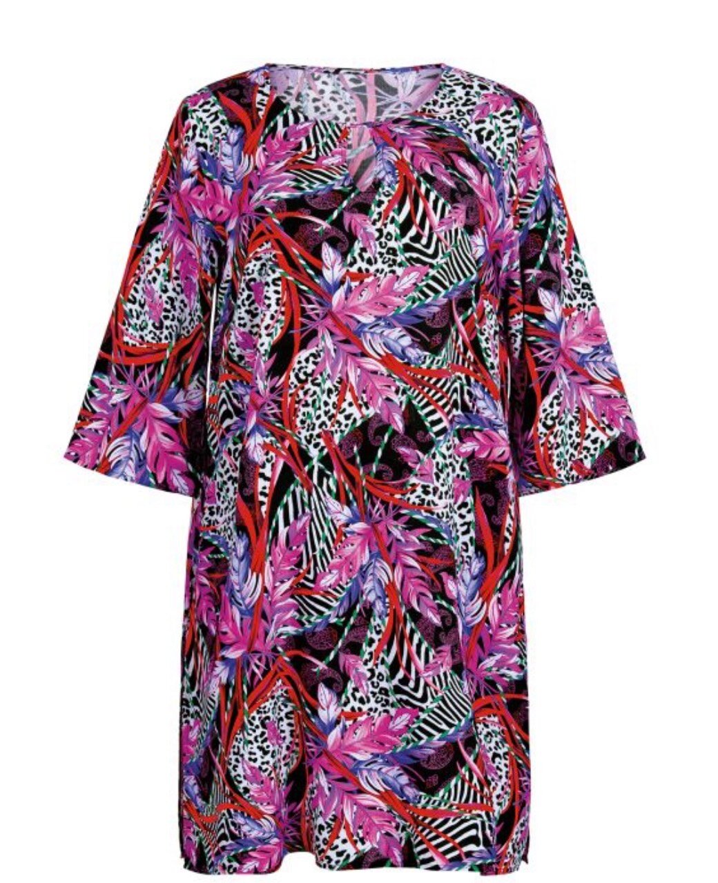 ANITA plážova tunika M6 8696 530 farba magenta