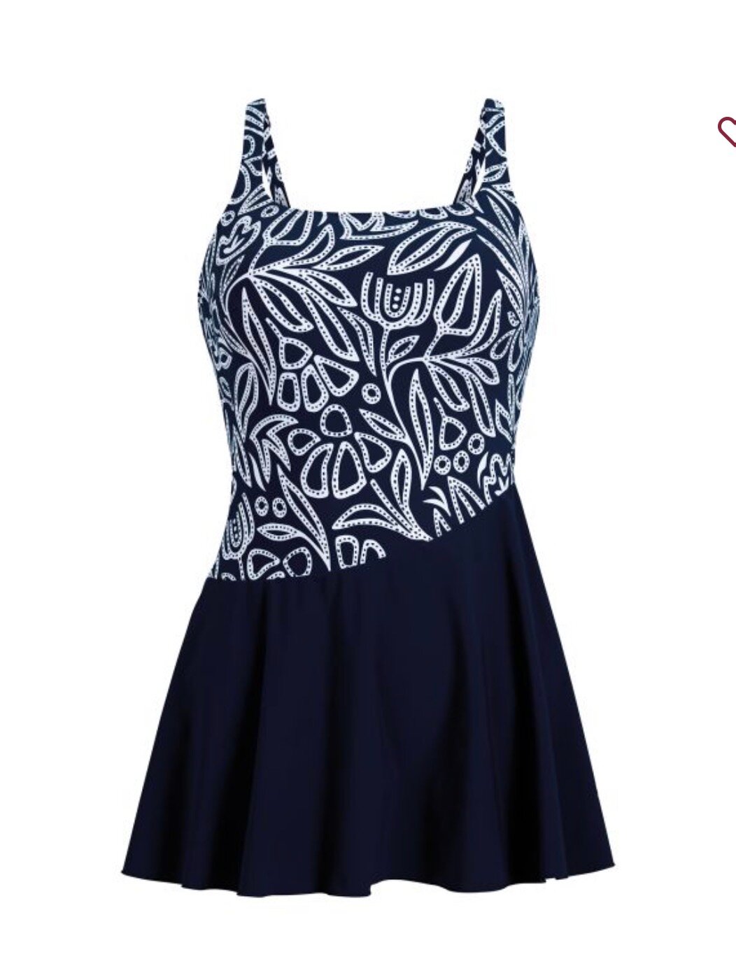 Anita -  jednodielne plavky  sukňové M6  6488 345 farba modrá