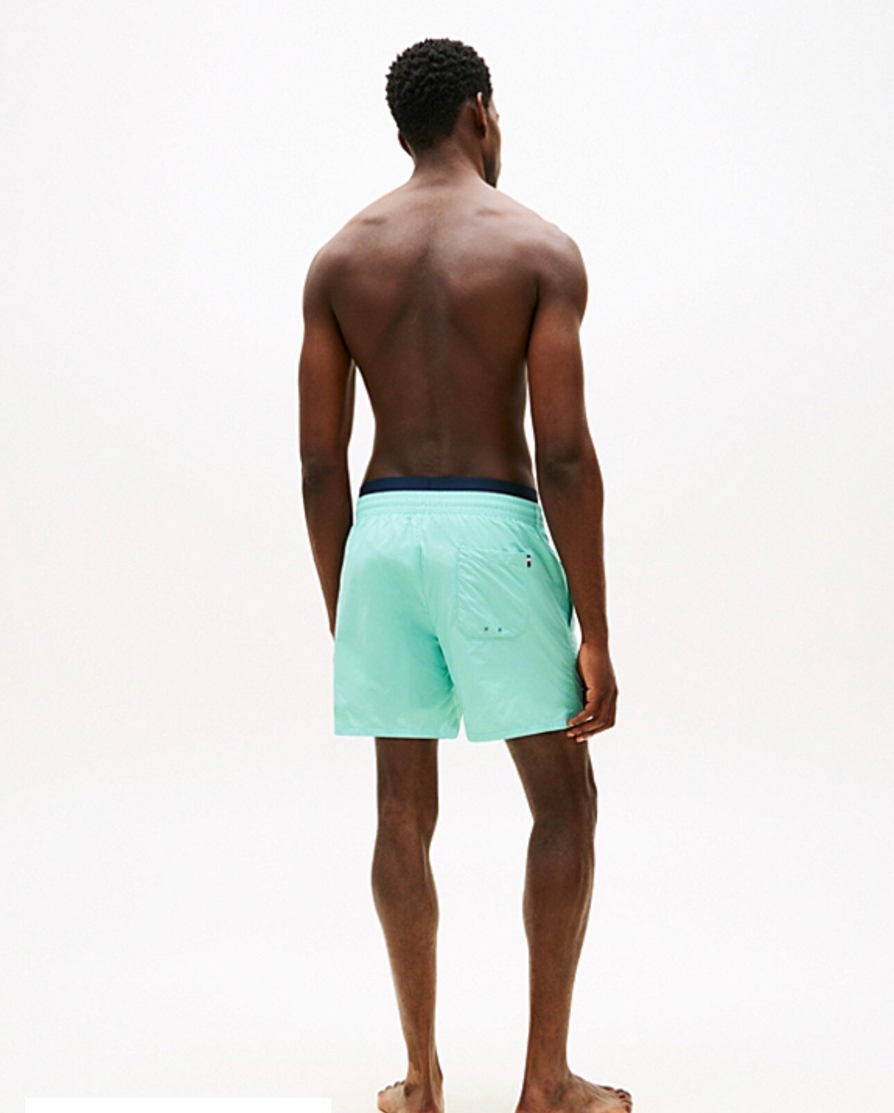 TOMMY HILFIGER -  pánske plavky UMOUM03749 CSR  farba tyrkys