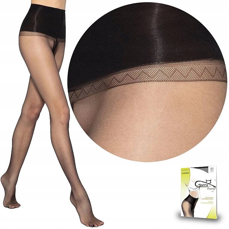 GATTA sťahovacie silonky na bruško BODY SLIMMER 10DEN farba čierna