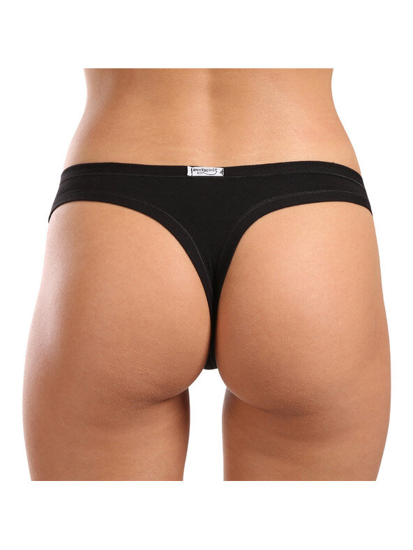 LOWELYGIRLS tanga bavlna 3678 farba čierna