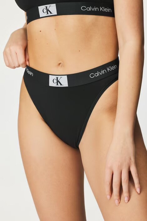 CALVIN KLEIN tanga vysoký sed  QF7223 UB1 farba čierna