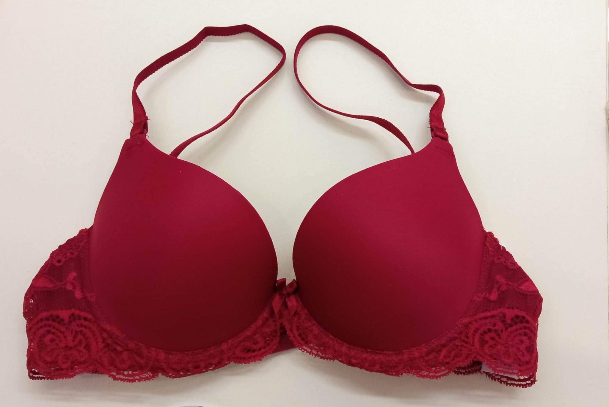 VOVA push-up podprsenka V54037 farba bordová