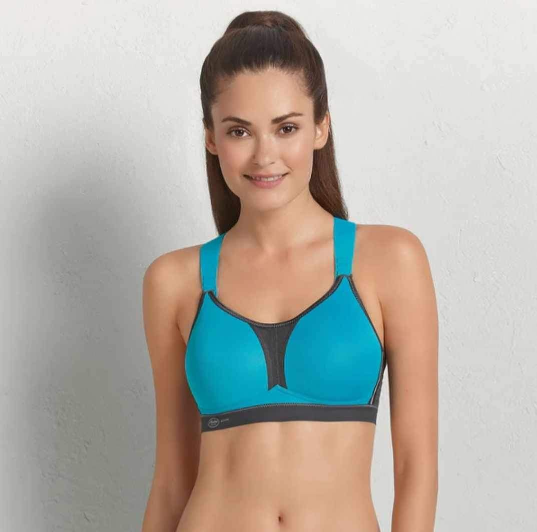 Anita - športová podprsenka 5537 364 farba tyrkysová
