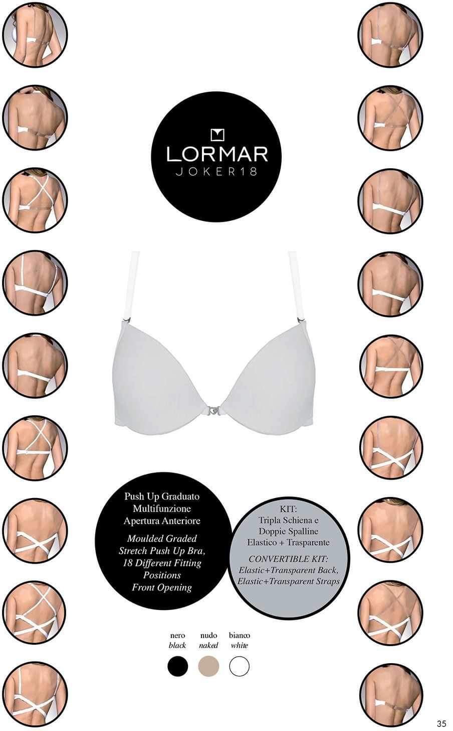 LORMAR podprsenka JOKER farba biela