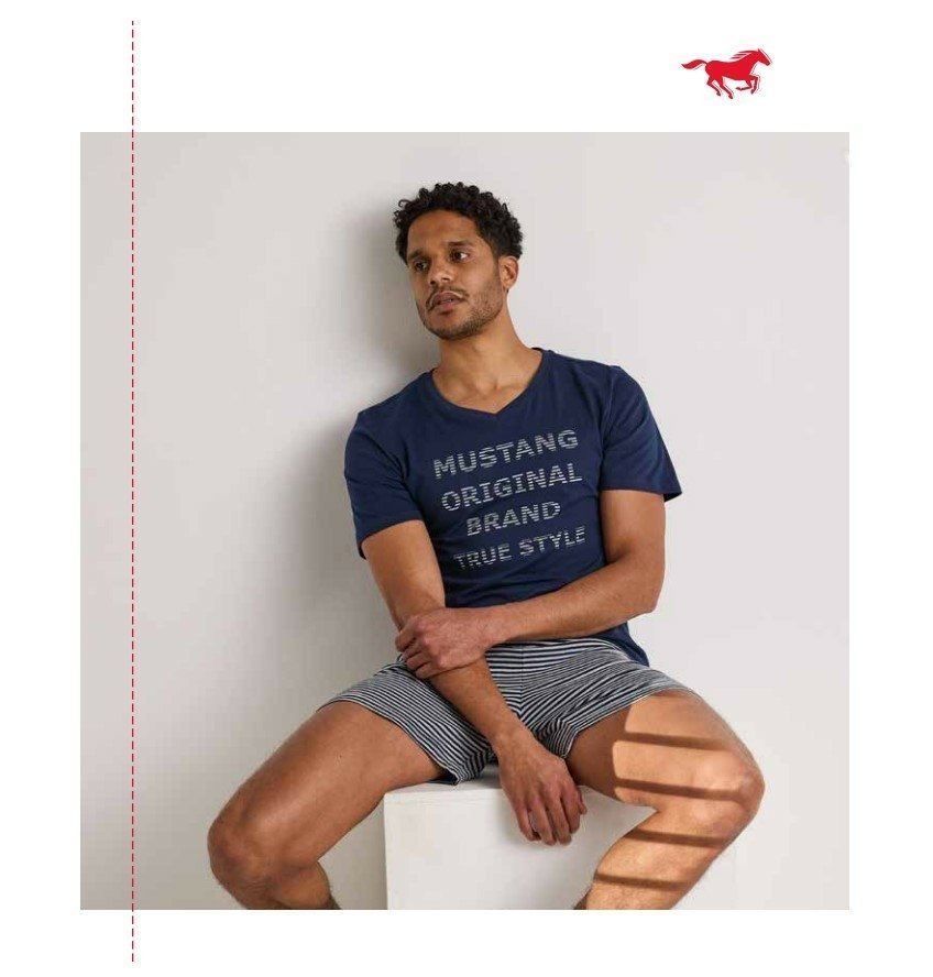 MUSTANG pánske pyžamo 4213-6000-583 farba modrá