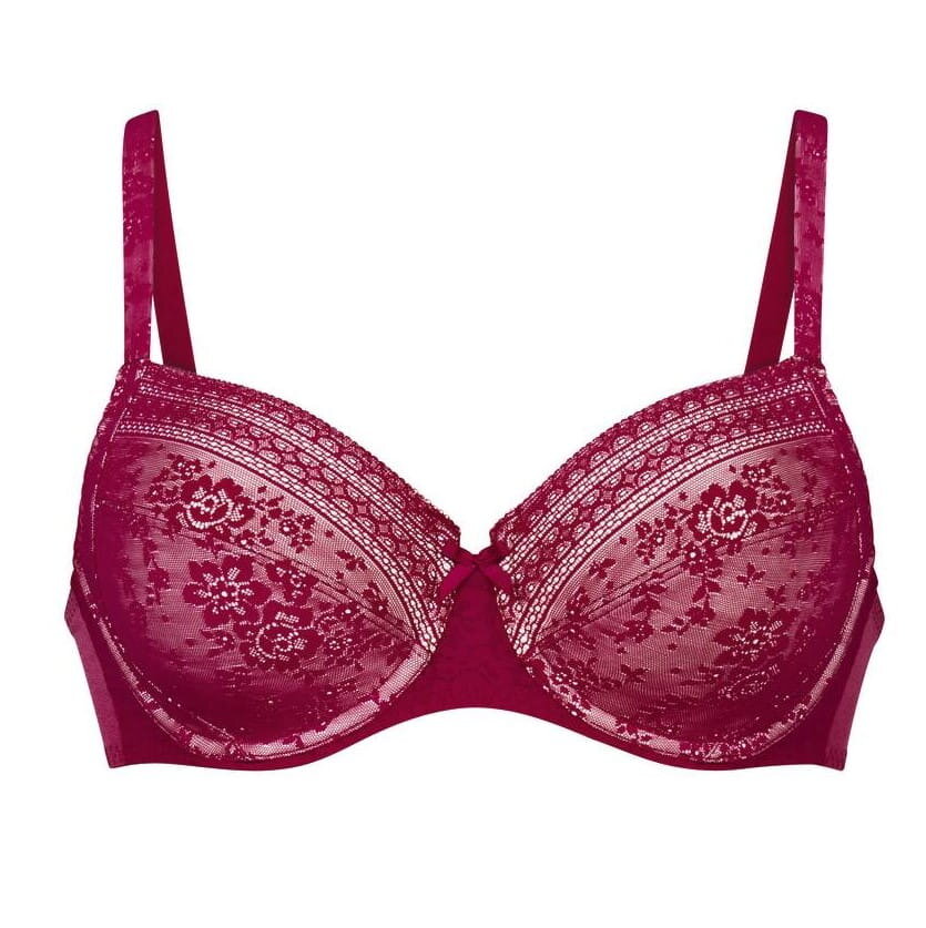 ANITA podprsenka FLEUR  5653 114 farba višnovočervena