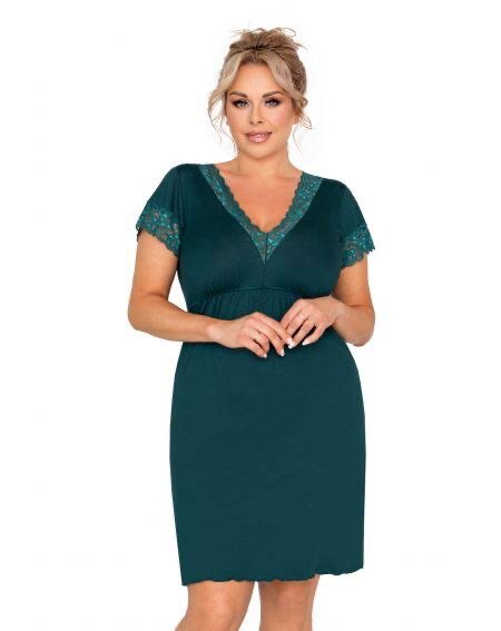 DONNA nočná košeľa  MELANIA  PLUS farba  zelena