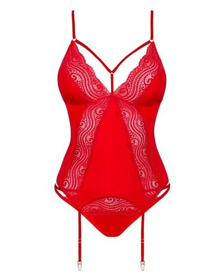 OBSESSIVE sexi set DIYOSA CORSET RED
