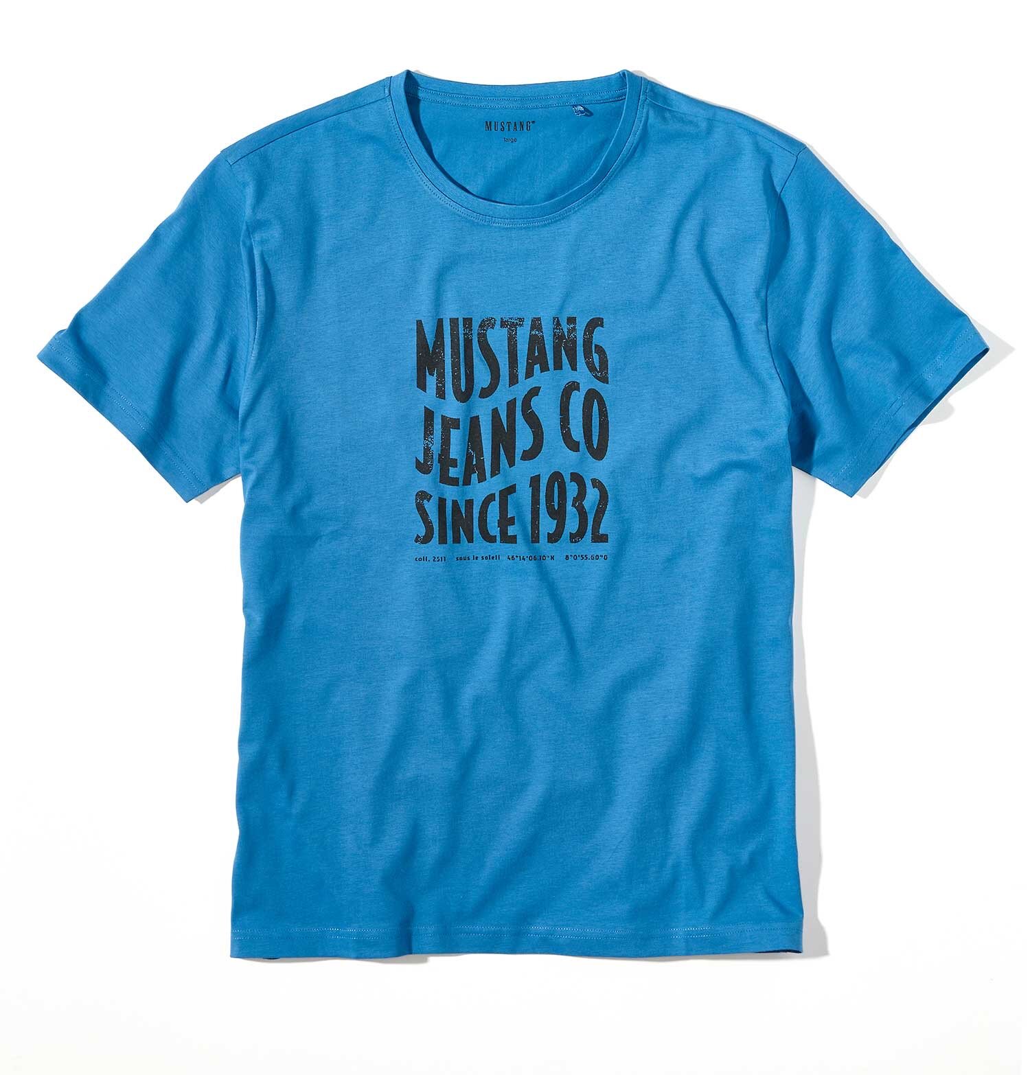 MUSTANG  pánske tričko 4246 2100 538 farba modrá