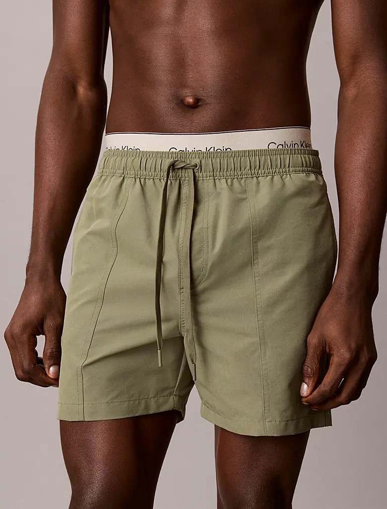 CALVIN KLEIN  pánske plavky N61017 LDI farba zelená