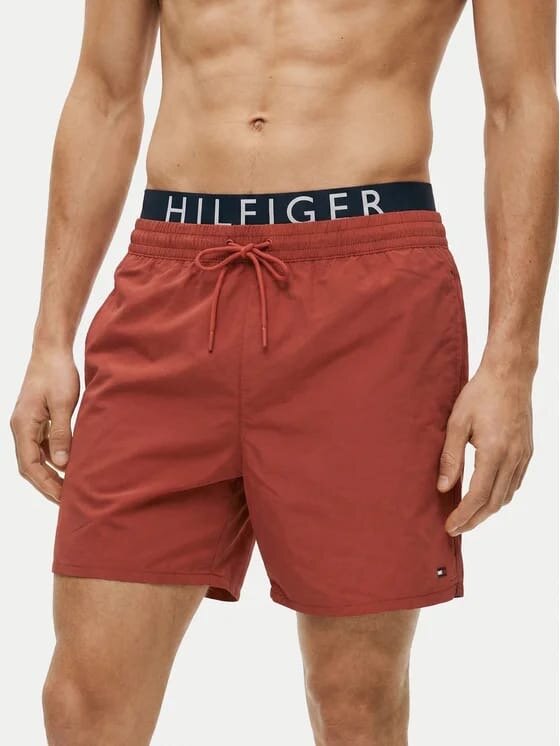 TOMMY HILFIGER -  pánske plavky UMOUM03749 XM0 farba škoricová