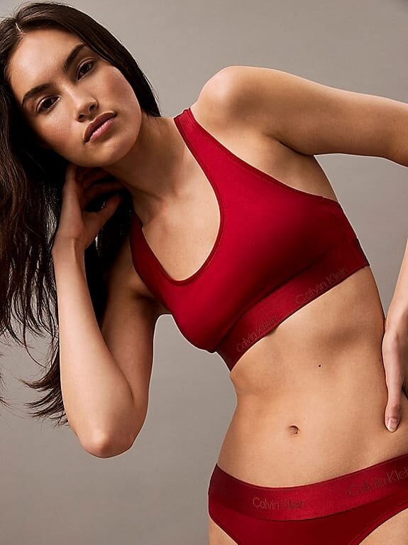 CALVIN KLEIN podprsenka QF 7990E XLL farba červená